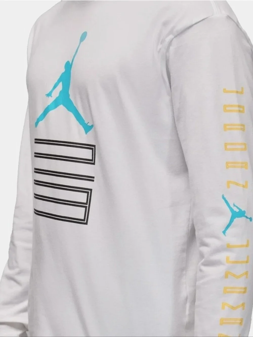 NWT Jordan Brooklyn AJ11 Graphic Long Sleeve White Small IM6507-050